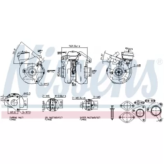 Turbocompresseur, suralimentation NISSENS OEM 14411EB300