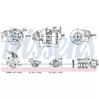 Turbocompresseur, suralimentation NISSENS 93792