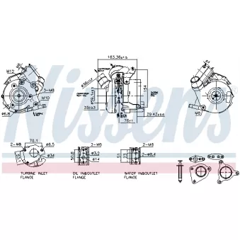 Turbocompresseur, suralimentation NISSENS OEM 7711497401