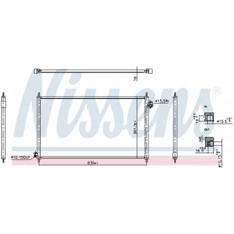 Condenseur, climatisation NISSENS OEM 80100s84a00