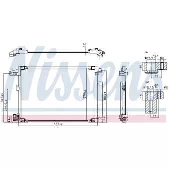 Condenseur, climatisation NISSENS 941001 pour TOYOTA YARIS 1.5 - 125cv