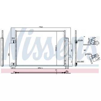 Condenseur, climatisation NISSENS 941008