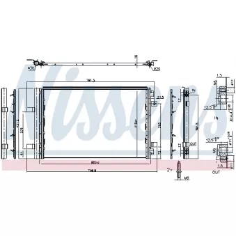 Condenseur, climatisation NISSENS OEM 9813978580