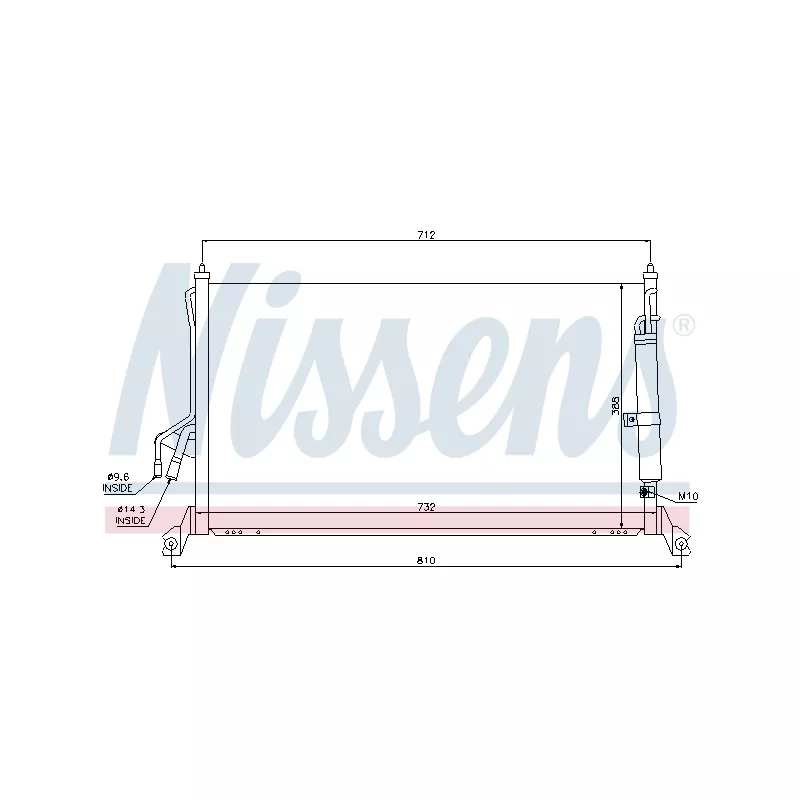 Condenseur, climatisation NISSENS 94930 - Visuel 2