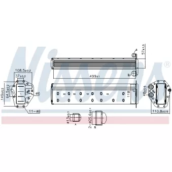 NISSENS 961227 - Intercooler, échangeur