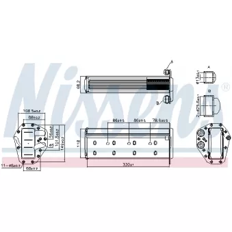 NISSENS 961447 - Intercooler, échangeur