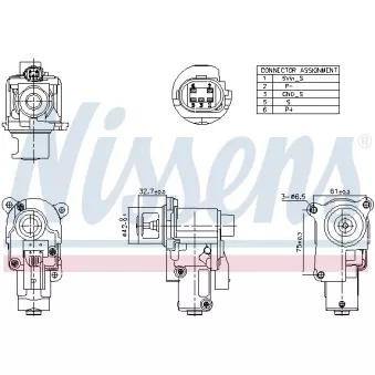 Vanne EGR NISSENS OEM 03G131502