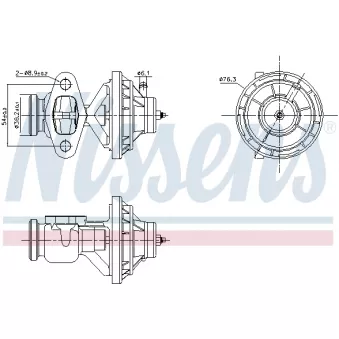 Vanne EGR NISSENS 98342