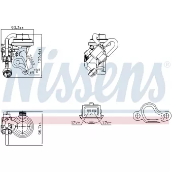 Vanne EGR NISSENS OEM a1121400060