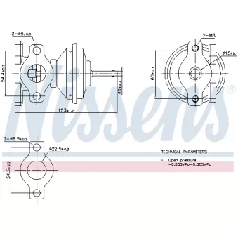 NISSENS 98471 - Vanne EGR