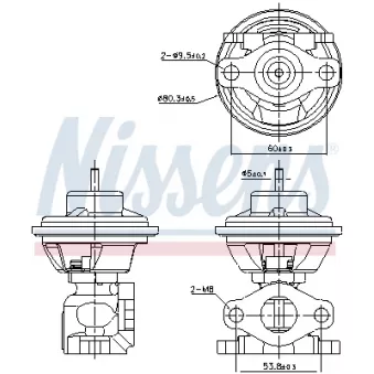 Vanne EGR NISSENS 98479