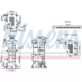 Radiateur, réaspiration des gaz d'échappement NISSENS 989503