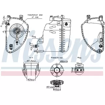 NISSENS 996198 - Vase d'expansion, liquide de refroidissement