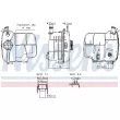 Vase d'expansion, liquide de refroidissement NISSENS [996224]