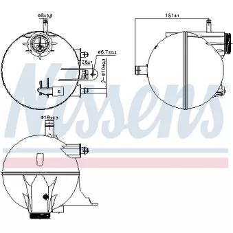 NISSENS 996295 - Vase d'expansion, liquide de refroidissement