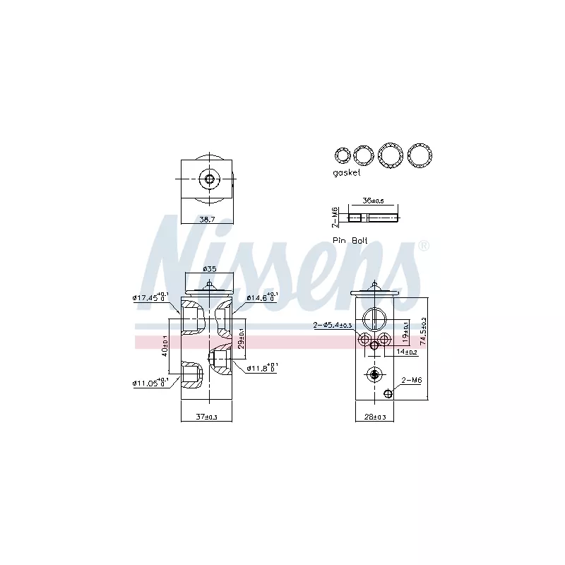 Détendeur, climatisation NISSENS 999456 - Visuel 1