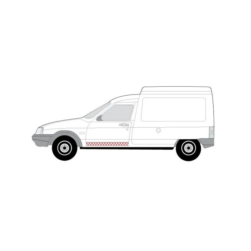 Garniture de porte avant gauche BLIC 6015-00-0516131P - Visuel 1