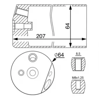Filtre déshydratant, climatisation MAHLE OEM A9608300983