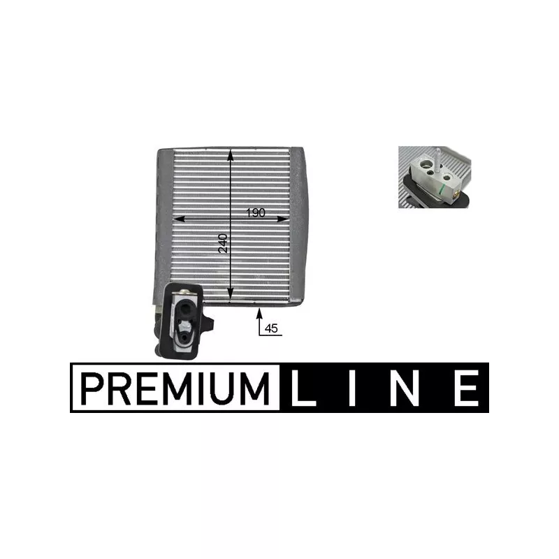 Evaporateur climatisation MAHLE AE 119 000P - Visuel 1