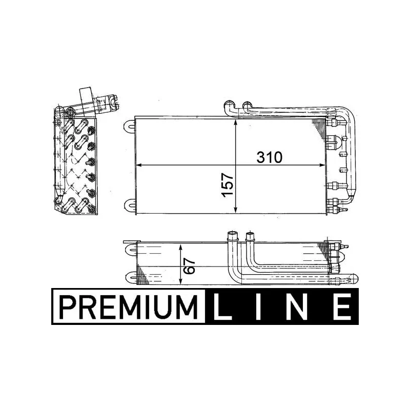 Evaporateur climatisation MAHLE AE 45 000P - Visuel 1