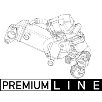 MAHLE CE 10 000P - Radiateur, réaspiration des gaz d'échappement