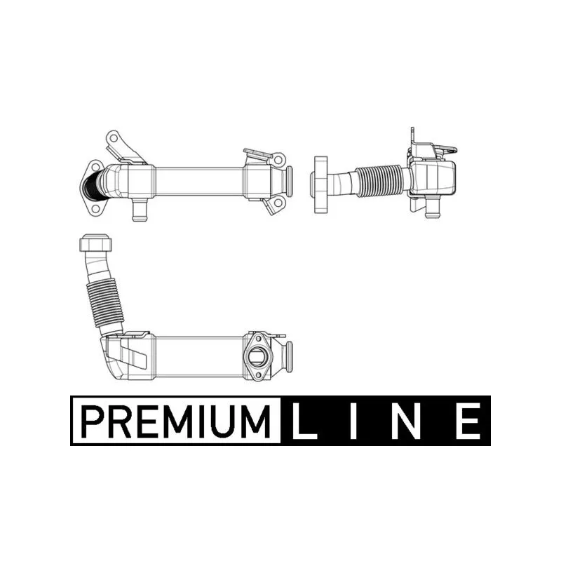 Radiateur, réaspiration des gaz d'échappement MAHLE CE 17 000P - Visuel 1