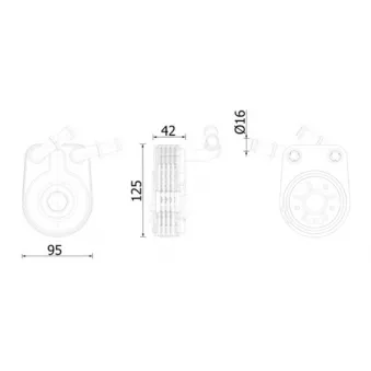 Radiateur d'huile MAHLE OEM 60801915