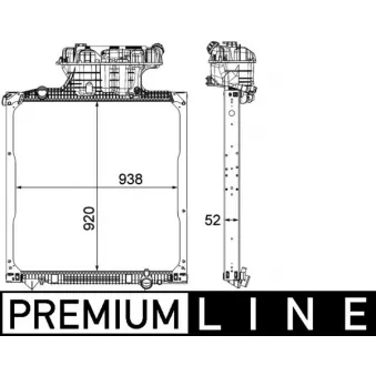MAHLE CR 1040 000P - Radiateur, refroidissement du moteur