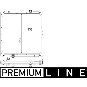 MAHLE CR 1041 000P - Radiateur, refroidissement du moteur