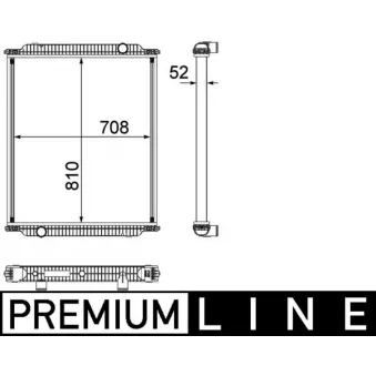 Radiateur, refroidissement du moteur MAHLE CR 1153 000P