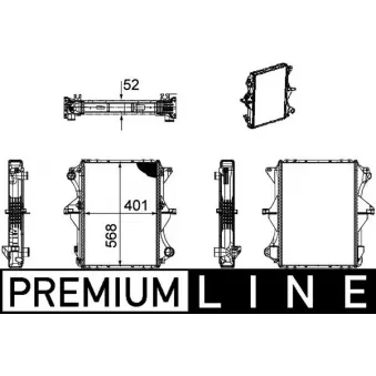 MAHLE CR 1169 000P - Radiateur, refroidissement du moteur