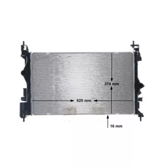 Radiateur, refroidissement du moteur MAHLE OEM 1300377