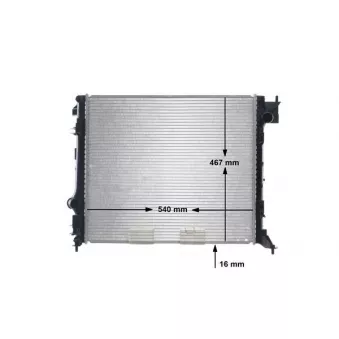 Radiateur, refroidissement du moteur MAHLE CR 2240 000S