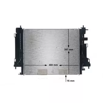 Radiateur, refroidissement du moteur MAHLE CR 2242 000S