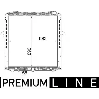 MAHLE CR 865 000P - Radiateur, refroidissement du moteur