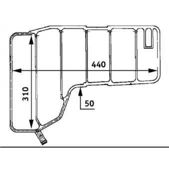 MAHLE CRT 38 000S - Vase d'expansion, liquide de refroidissement