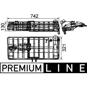 Vase d'expansion, liquide de refroidissement MAHLE CRT 48 000P
