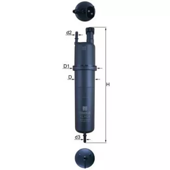 MAHLE KL 1131 - Filtre à carburant