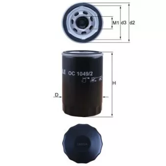 MAHLE OC 1049/2 - Filtre à huile