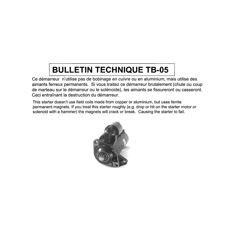 Démarreur DA SILVA JD026019 - Visuel 2