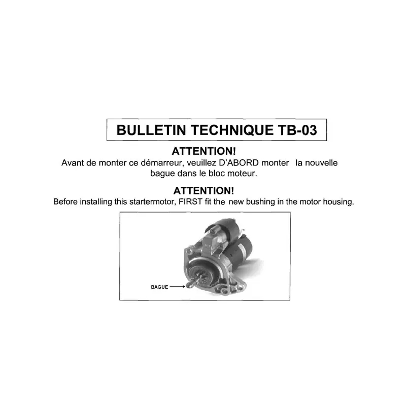 Démarreur DA SILVA MSQ0402 - Visuel 1