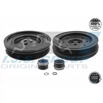 Kit de poulies, vilebrequin IJS GROUP 17-1069KIT pour FORD TRANSIT 2.0 TDCi - 125cv