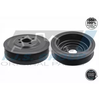 Poulie, vilebrequin IJS GROUP 17-1071 pour BMW X3 2.0 TDI quattro - 136cv