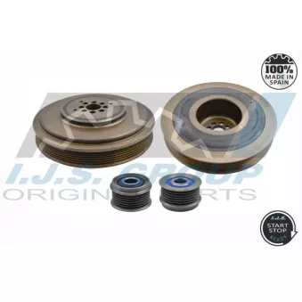 Kit de poulies, vilebrequin IJS GROUP 17-1098KIT pour AUDI A4 3.0 TDI quattro - 204cv