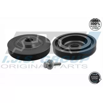 Kit de poulies, vilebrequin IJS GROUP 17-1104SET pour CITROEN C5 2.0 HDI - 163cv