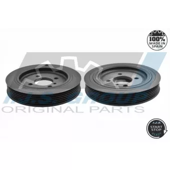 Poulie, vilebrequin IJS GROUP 17-1303 pour KIA CERATO 2.0 CRDi - 112cv