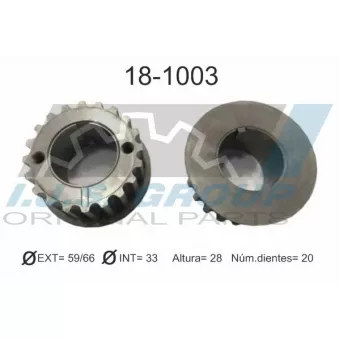 IJS GROUP 18-1003 - Roue dentée, vilebrequin