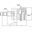 HERTH+BUSS JAKOPARTS J2823124 - Embout de cardan avant (kit de réparation)