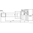 HERTH+BUSS JAKOPARTS J2825018 - Embout de cardan avant (kit de réparation)