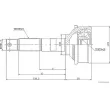 HERTH+BUSS JAKOPARTS J2826000 - Embout de cardan avant (kit de réparation)
